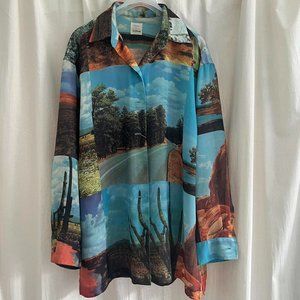 Todd Oldham Arizona highway printed shirts